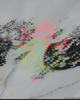 Fata de masa cu broderie Craciun