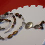 "Flower quartz & Tiger Eye"