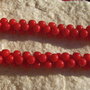 Coral rosu intens clepsidra aprox 5x10 mm