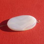 Pandantiv din agata alba cu dungi aprox 4.5x21x36 mm