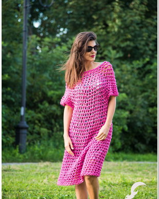 rochie crosetata , de toamna