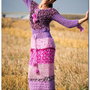rochie crosetata, de toamna/iarna, boho chic ,trendy,