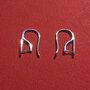 Tortite din argint rodiat aprox 1.5x13x17 mm
