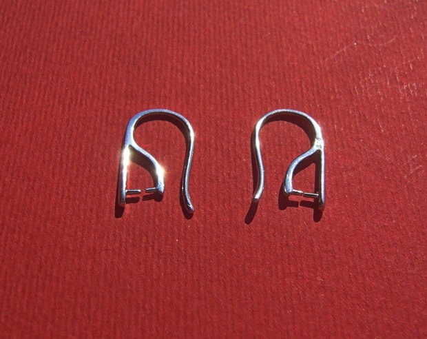 Tortite din argint rodiat aprox 1.5x13x17 mm
