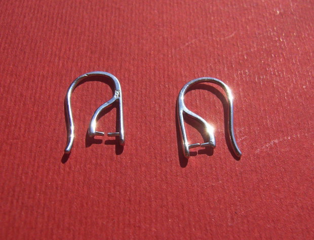 Tortite din argint rodiat aprox 1.5x13x17 mm