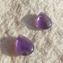 (2 bucati) Briolete ametist aprox 7x13x18 mm perechea nr. 2