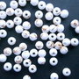 LMA401 - (10 buc) margele acrilice albe