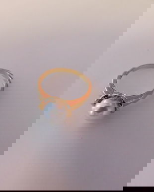 INEL ARGINT ITALIA , PLACAT CU AUR ,  PERLA NATURALA