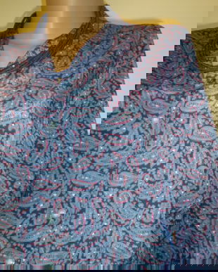 Rochie din matase imprimeu paisley