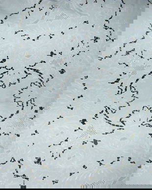 Broderie manuala Richelieu-fata de masa