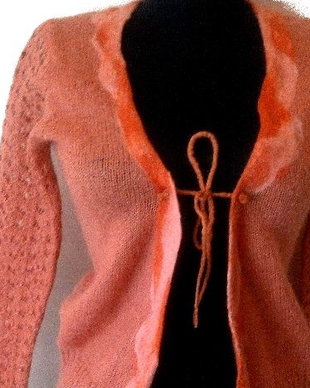 Cardigan de mohair impaslit