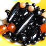 Mix margele sticla si piatra - 60 gr.