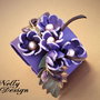 REZERVAT "Violet" - Bratara piele naturala