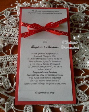 Invitatie nunta sau botez
