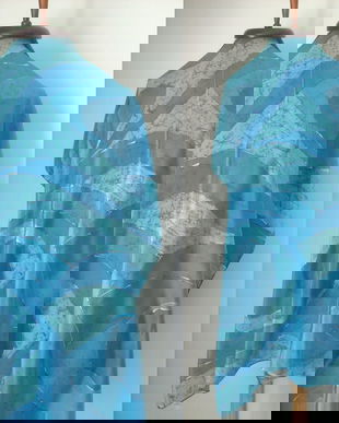 ESARFA MATASE NATURALA AZURE