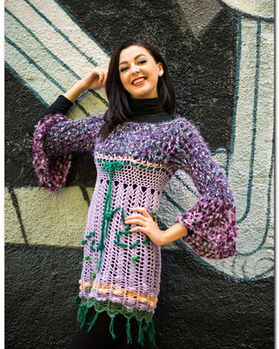 rochie crosetata