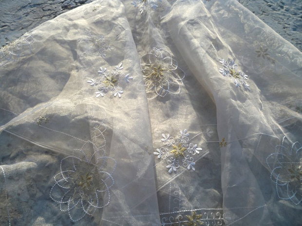 Organza brodata