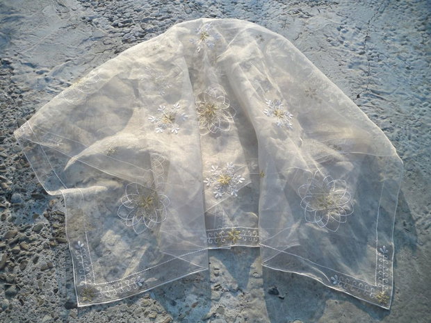 Organza brodata