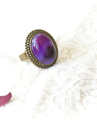 Inel Agata violet