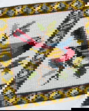 rezervat.Goblen cu pasare