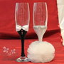 Pahare miri decorate mire mireasa, Pahare nunta mire si mireasa, Pahare miri cu tulle, Pahare mire si mireasa