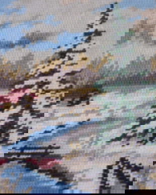 Goblen cu peisaj de iarna