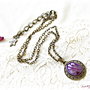 Colier Agata violet