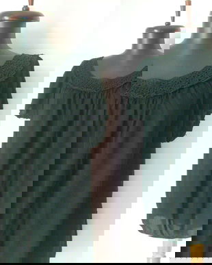 BLUZA BUMBAC DANTELA