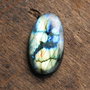 Cabochon Labradorit Masiv Oval - spectrolit - 45 x 25 mm   - L019S