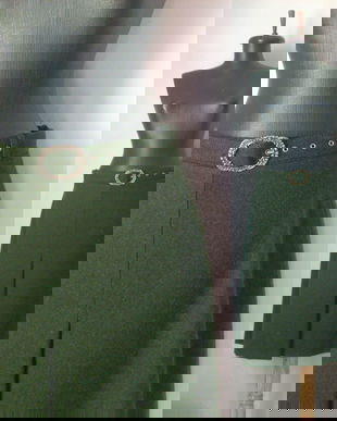 FUSTA MIDI STOFA LANA FIARTA KAKI