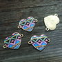 Pandantiv link boho auriu ,inima 25x18mm Cod :  GPLAK 185