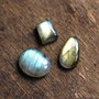 Set 3 cabochone labradorite flashy - S1V