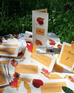 Set papetarie  nunta / botez  tematic toamna
