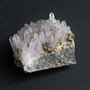 Cluster Quartz & calcopirit - de la Herja  - H4