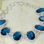 Bratara quartz blue topaz