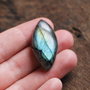 Cabochon Labradorit Marquise -  spectrolit flashy  - LMOA