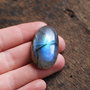 Cabochon Labradorit   - gri , albastru verzui - OVLBL
