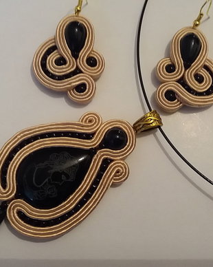 Set soutache onix