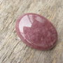 Cabochon cuart strawberry, 40x30mm