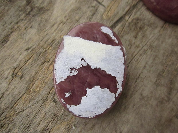 Cabochon cuart strawberry, 40x30mm