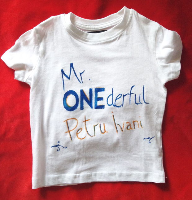 Tricou pentru copii pictat Mr. OneDerful