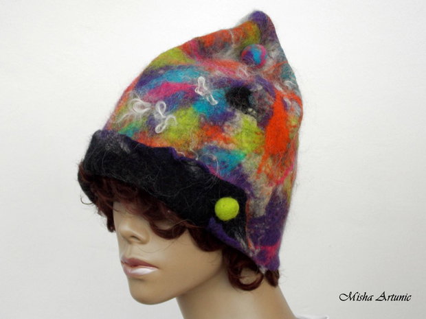 Caciula impaslita unisex -  Coiful vesel