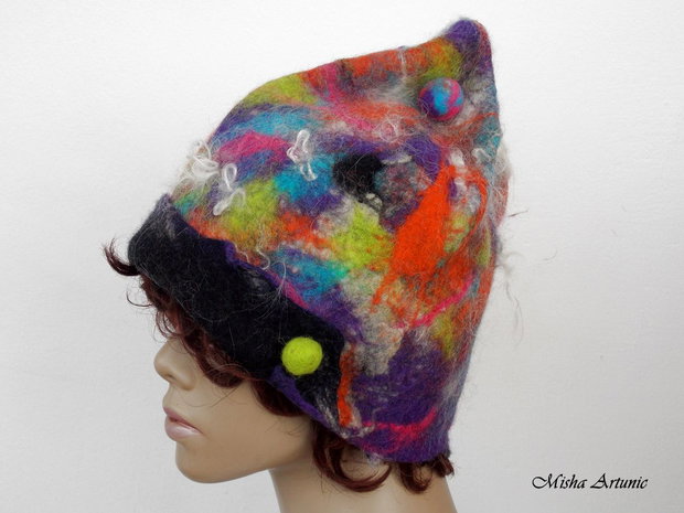 Caciula impaslita unisex -  Coiful vesel