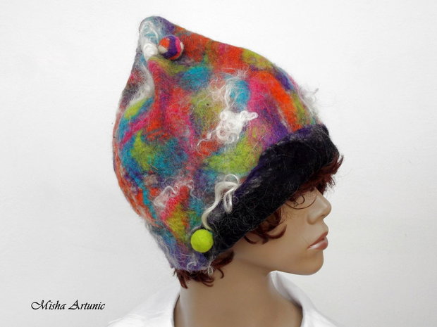 Caciula impaslita unisex -  Coiful vesel