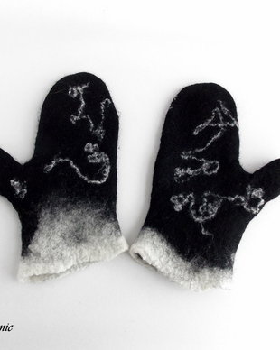 vandut Manusi cu un deget, impaslite - Black&White