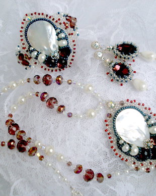 "Ingenua" - Set colier, bratara, cercei