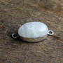 Conector Moonstone - in rama  argintata