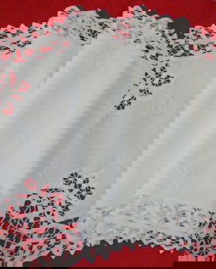 Mileu-traversa - cu broderie si dantela