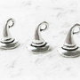 1b Charm  3D antique silver ,wizard hat  11x11mm (SA0014)