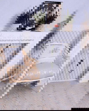 SUPORT SEMINEU DIN LEMN MASIV ALB